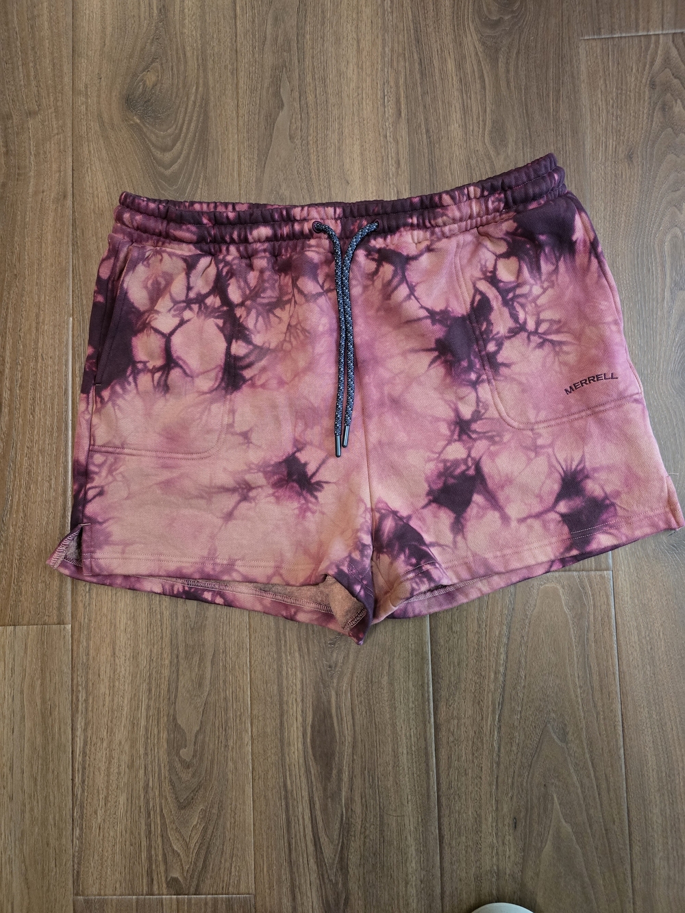 Merrell Women's Pink Tie-Dye Casual Shorts